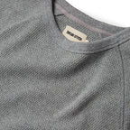 Men's The Heavy Bag Waffle Crewneck in Aluminum — Sweater
