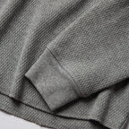 Men's The Heavy Bag Waffle Crewneck in Aluminum — Sweater