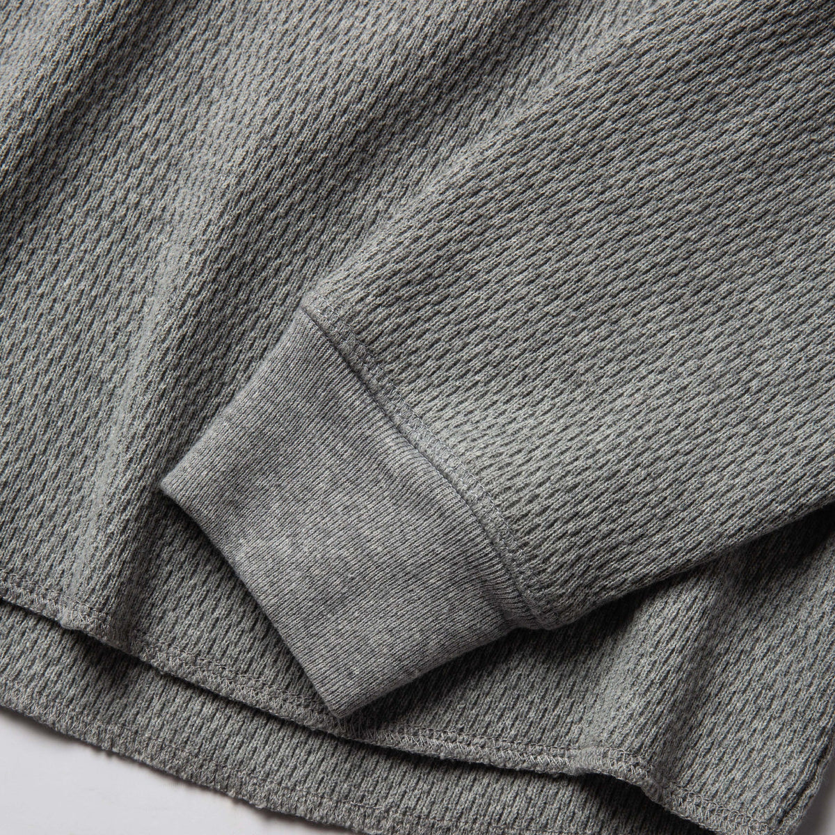 Men's The Heavy Bag Waffle Crewneck in Aluminum — Sweater