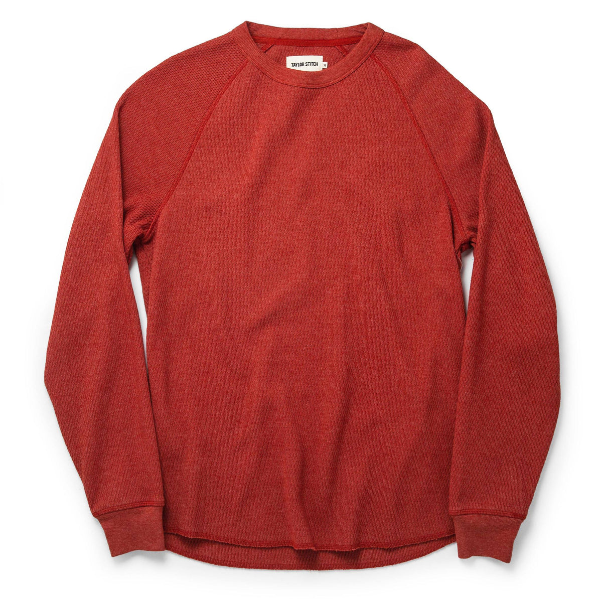 Men's The Heavy Bag Waffle Crewneck in Engine — Sweater