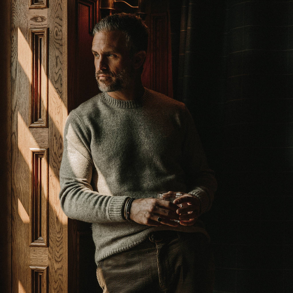 Men's The Lodge Sweater in Heather Oat