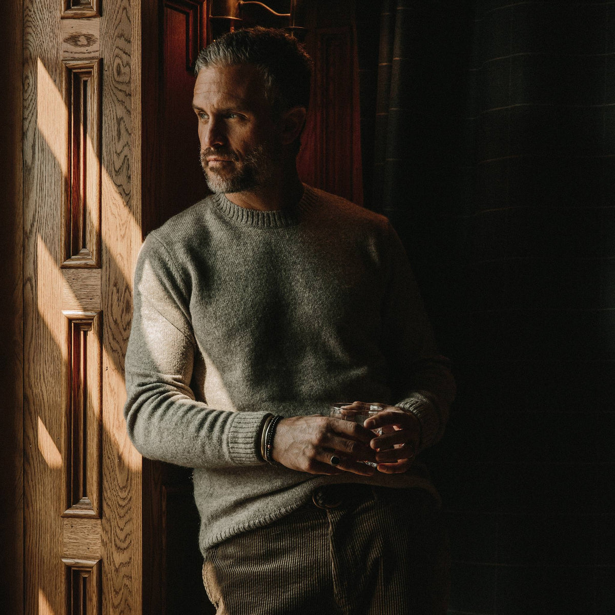 Men's The Lodge Sweater in Heather Oat