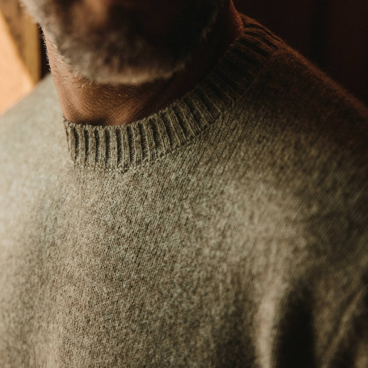 Men's The Lodge Sweater in Heather Oat