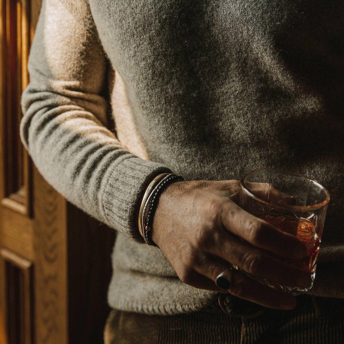 Men's The Lodge Sweater in Heather Oat