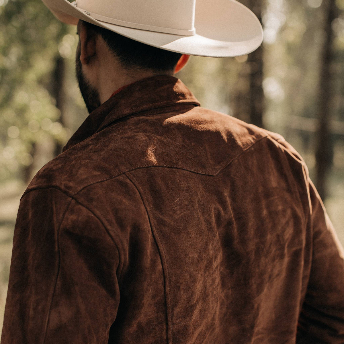 Men's The Western Shirt in Espresso Suede — Jacket