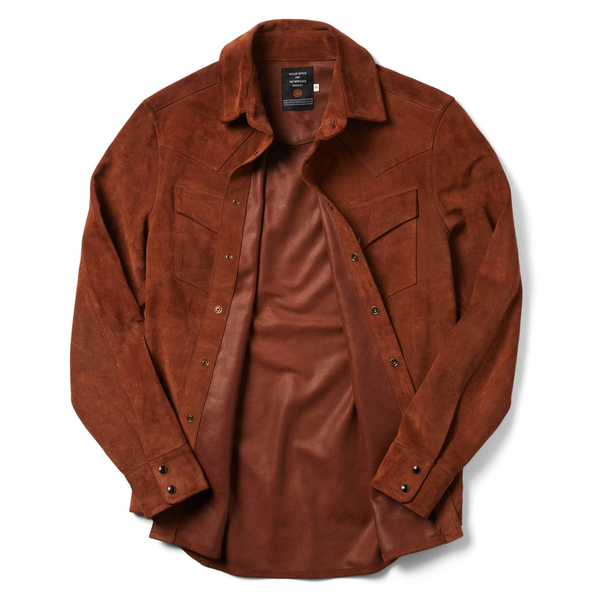 Men's The Western Shirt in Espresso Suede — Jacket