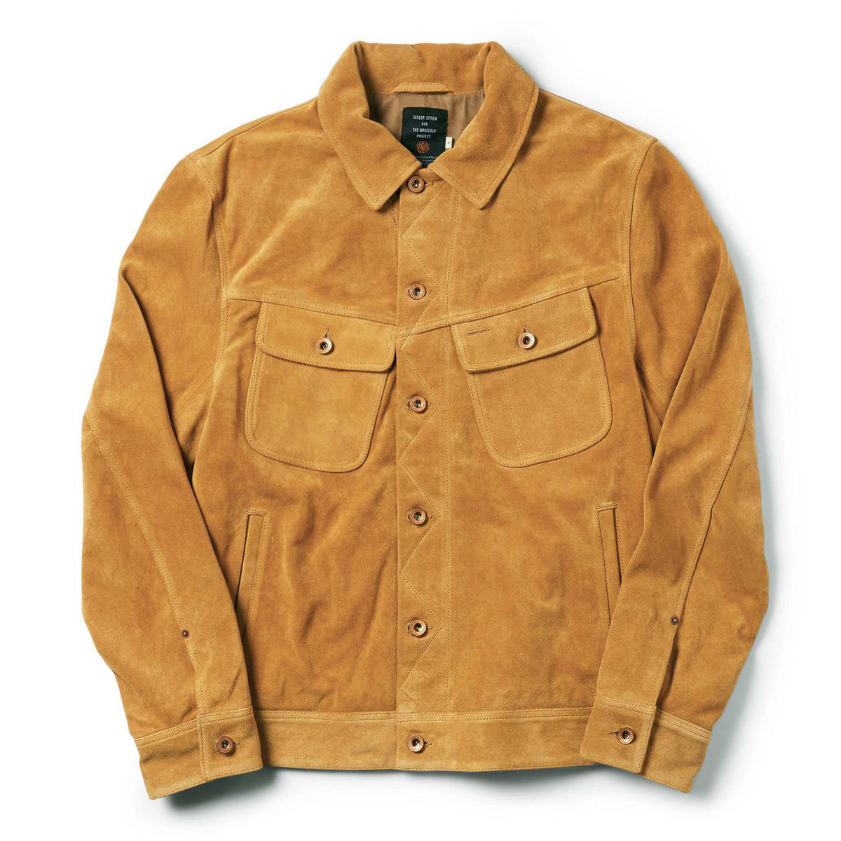 Men's The Lined Long Haul Jacket in Sand Suede