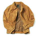 Men's The Lined Long Haul Jacket in Sand Suede