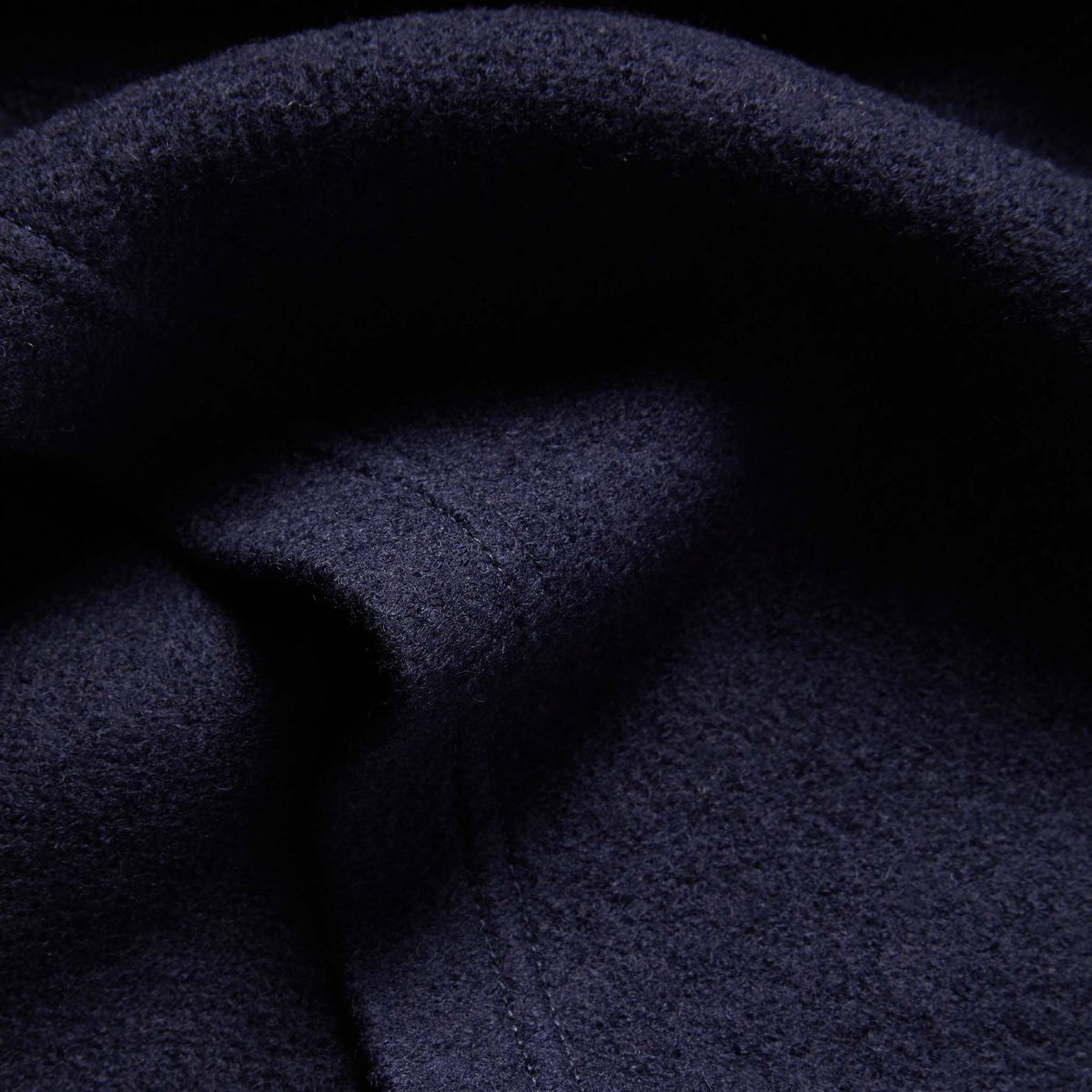 Men's The Weekend Crewneck in Navy Boiled Wool — Sweater