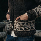 Men's The Seawall Hand-Knit Sweater in Mahogany