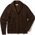 Men's The Headland Shawl Cardigan in Marled Chocolate — Sweater