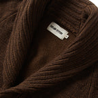 Men's The Headland Shawl Cardigan in Marled Chocolate — Sweater