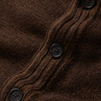 Men's The Headland Shawl Cardigan in Marled Chocolate — Sweater