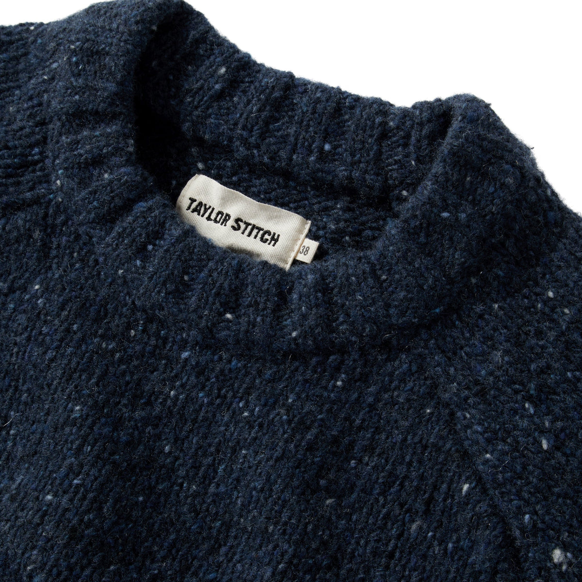 Men's The Topside Sweater in Navy Donegal