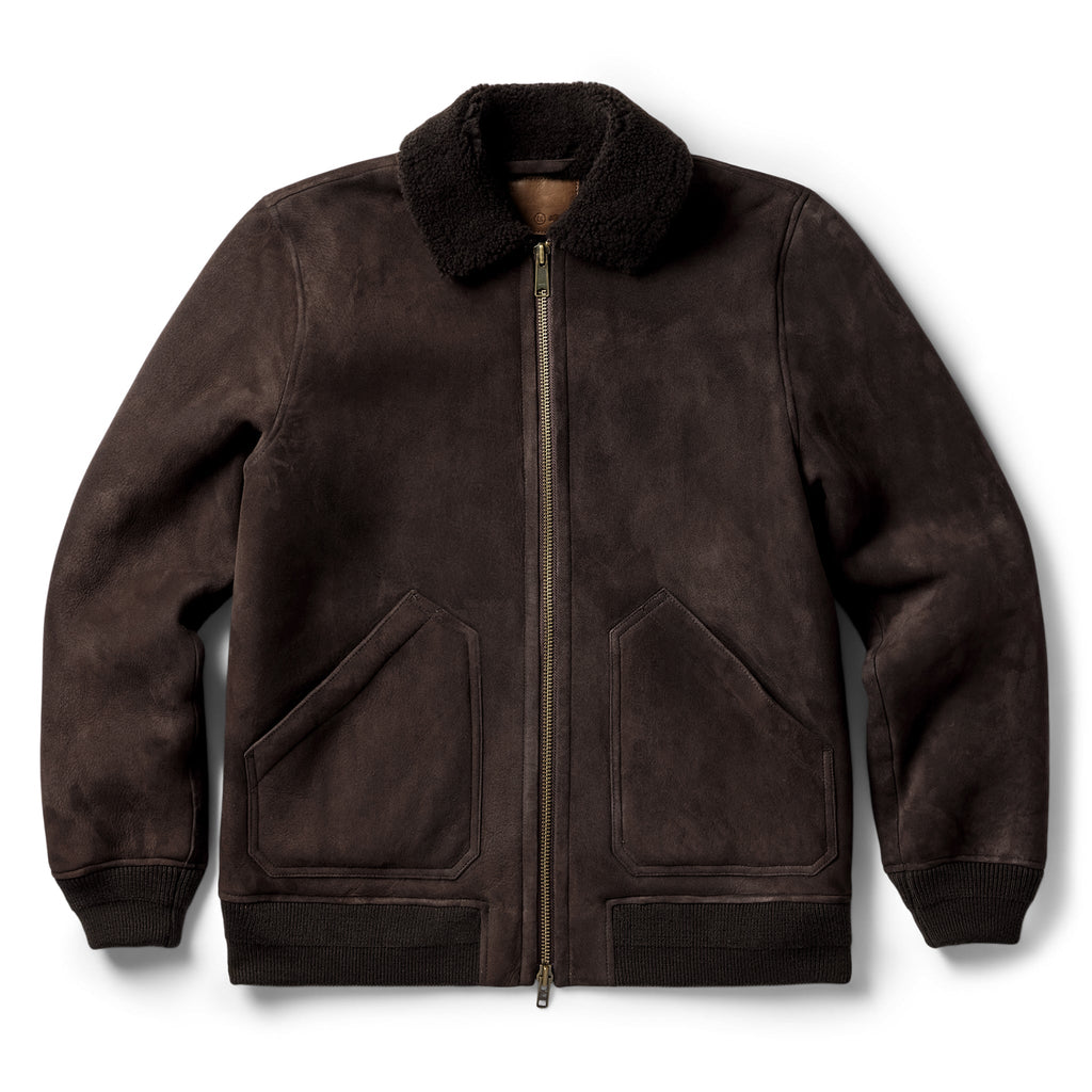 Men's The Wright Jacket in Espresso Shearling