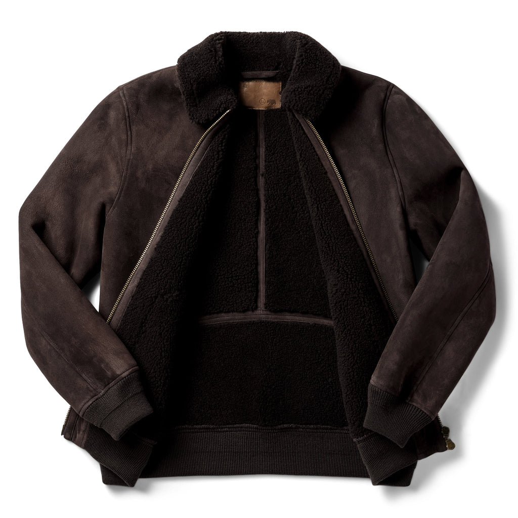 Men's The Wright Jacket in Espresso Shearling