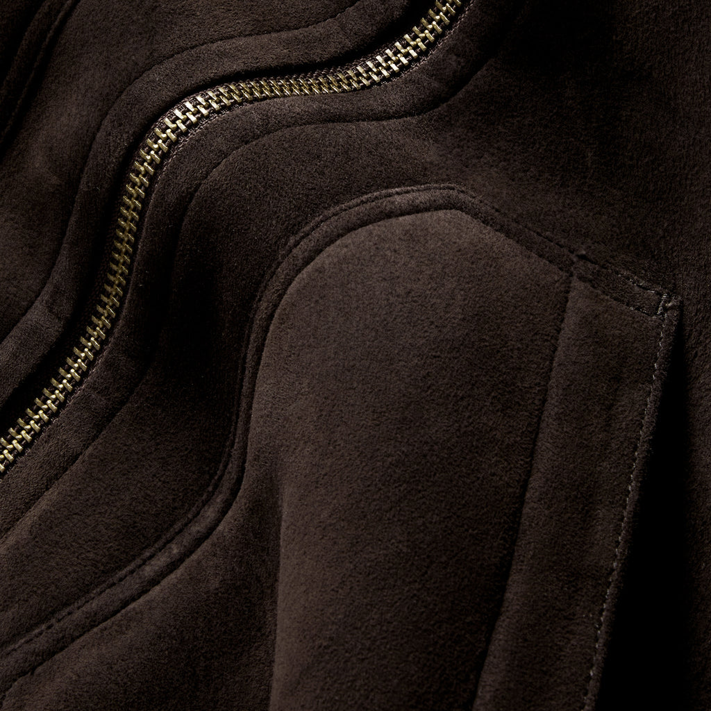 Men's The Wright Jacket in Espresso Shearling