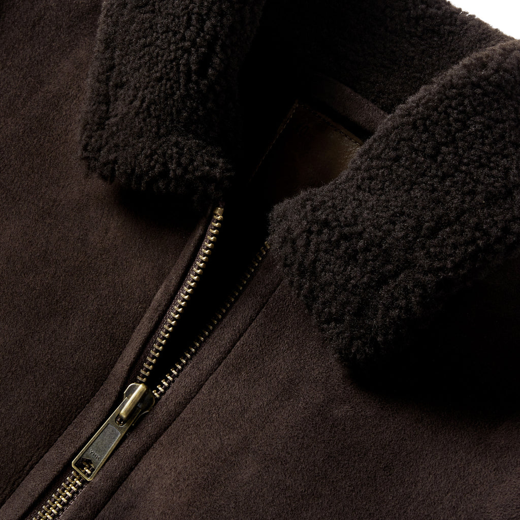 Men's The Wright Jacket in Espresso Shearling