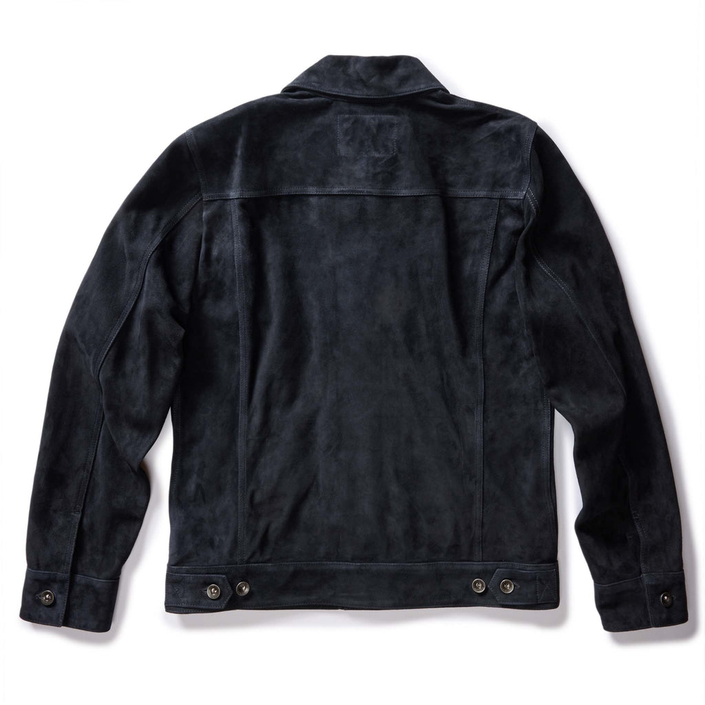 Men's The Ryder Jacket in Dark Navy Suede