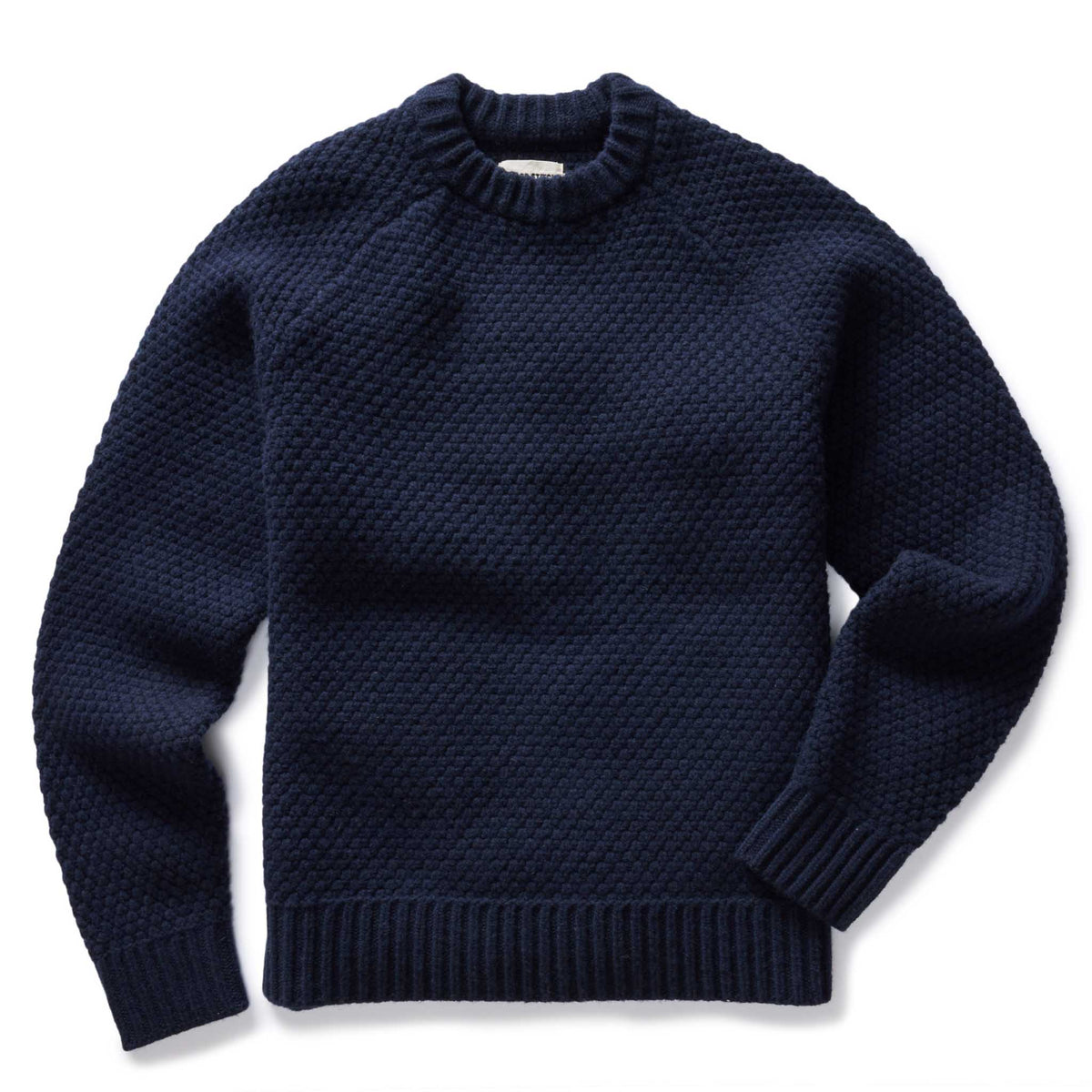 Men's The Fisherman Sweater in Dark Navy Merino
