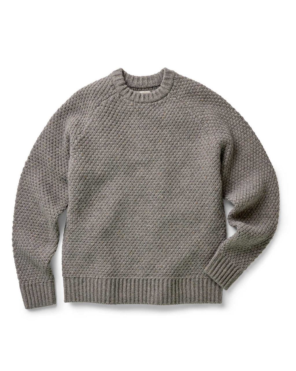 Men's The Fisherman Sweater in Taupe Merino