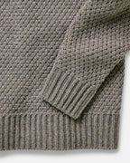 Men's The Fisherman Sweater in Taupe Merino
