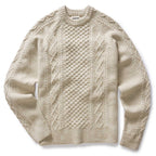 Men's The Orr Sweater in Marled Oat Merino