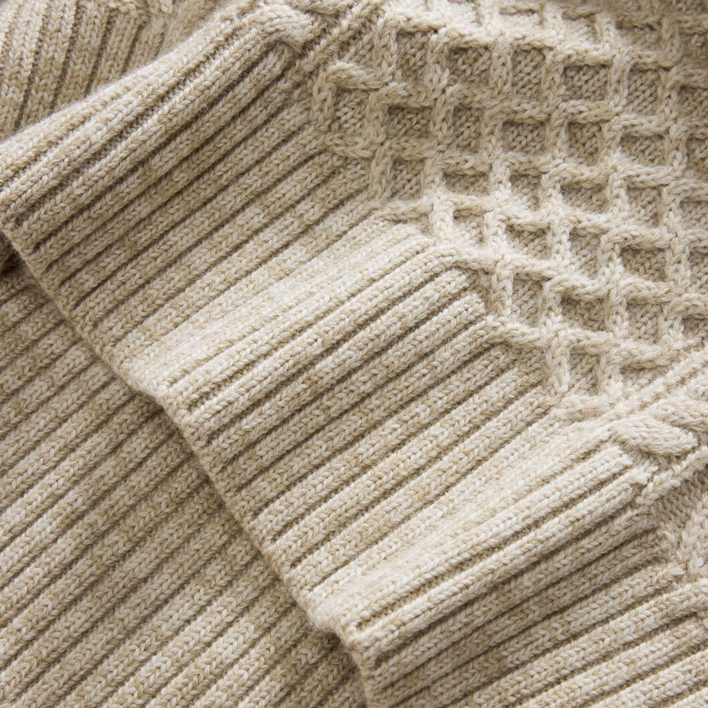 Men's The Orr Sweater in Marled Oat Merino
