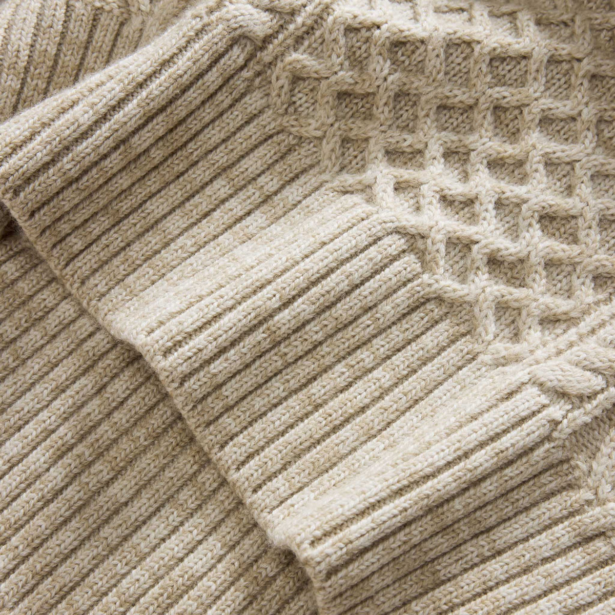 Men's The Orr Sweater in Marled Oat Merino