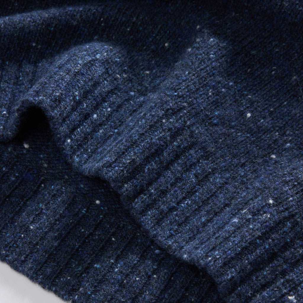 Men's The Seafarer Sweater in Atlantic Blue Donegal