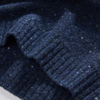 Men's The Seafarer Sweater in Atlantic Blue Donegal