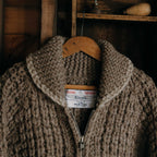 Men's The Seawall Hand-Knit Sweater in Heather Sable