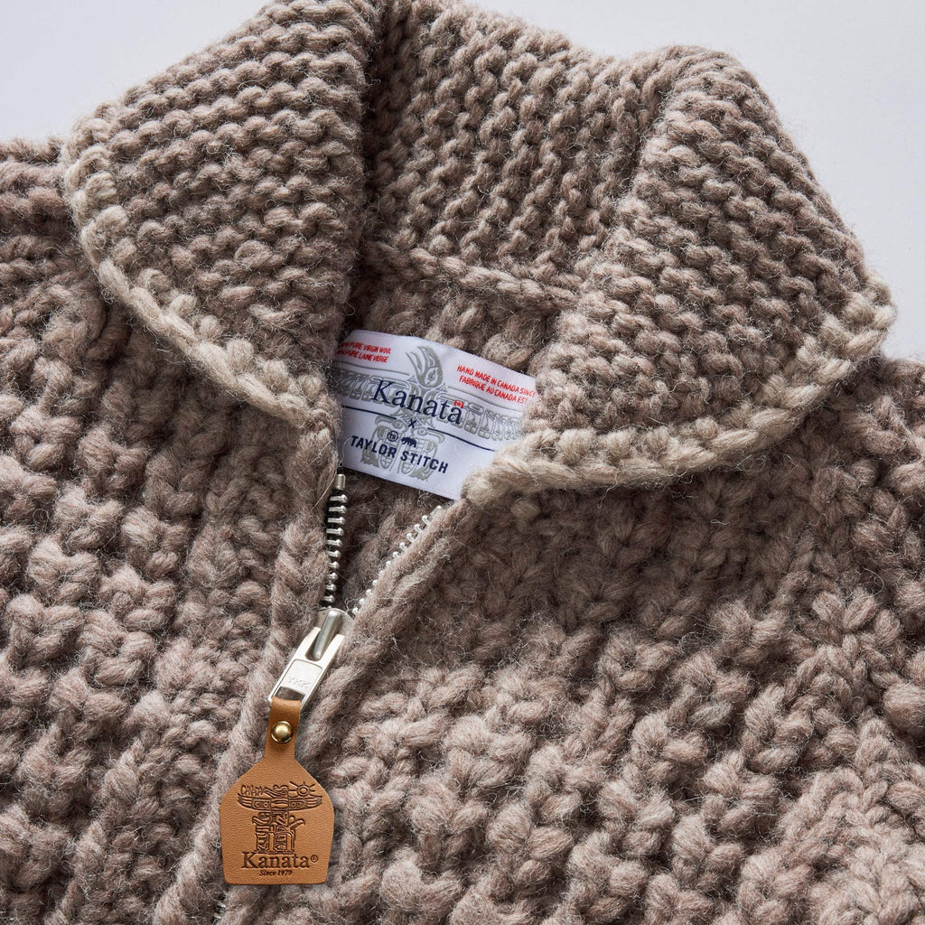 Men's The Seawall Hand-Knit Sweater in Heather Sable