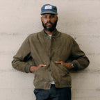 Men's The Bomber Jacket in Army Suede
