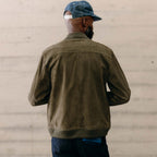 Men's The Bomber Jacket in Army Suede
