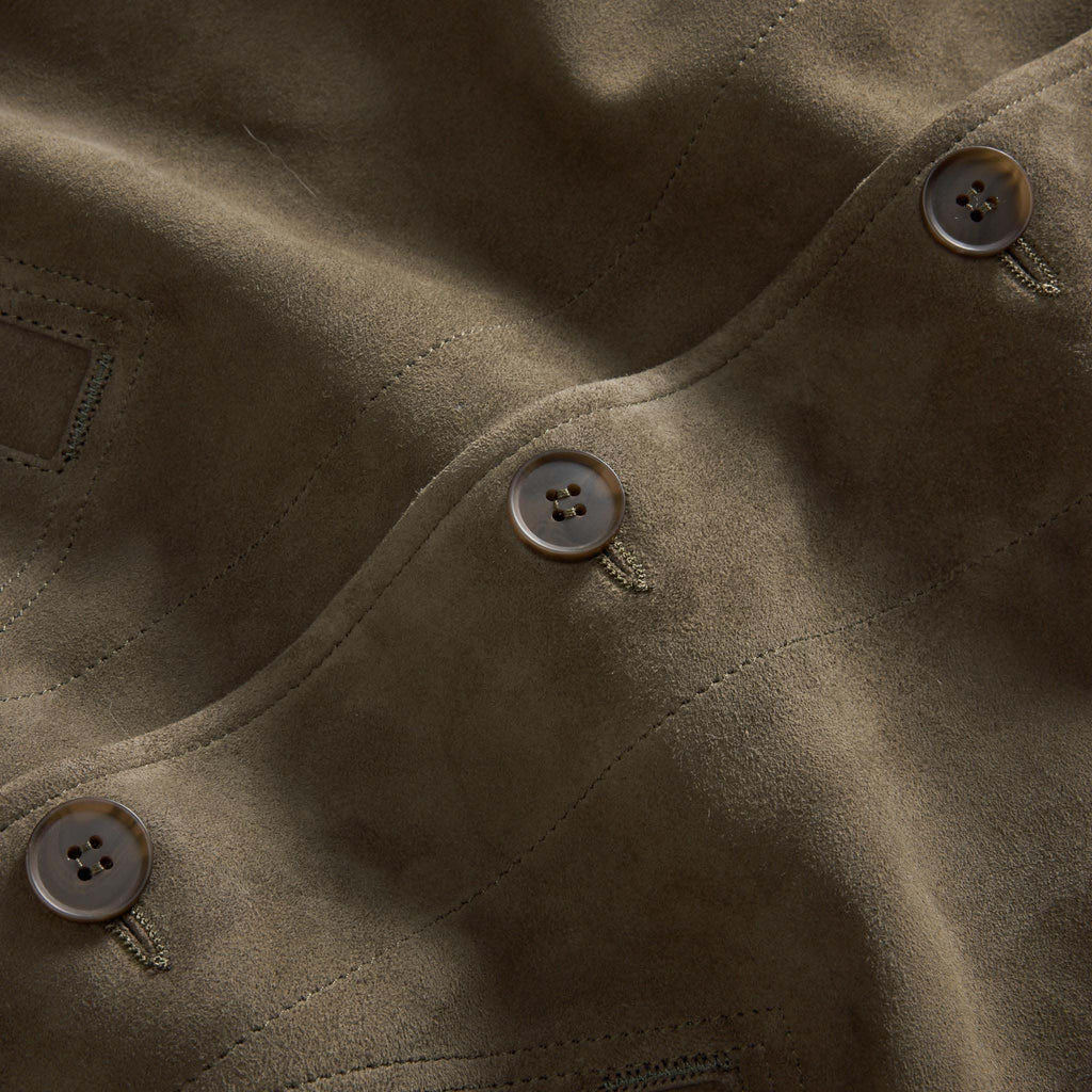 Men's The Bomber Jacket in Army Suede
