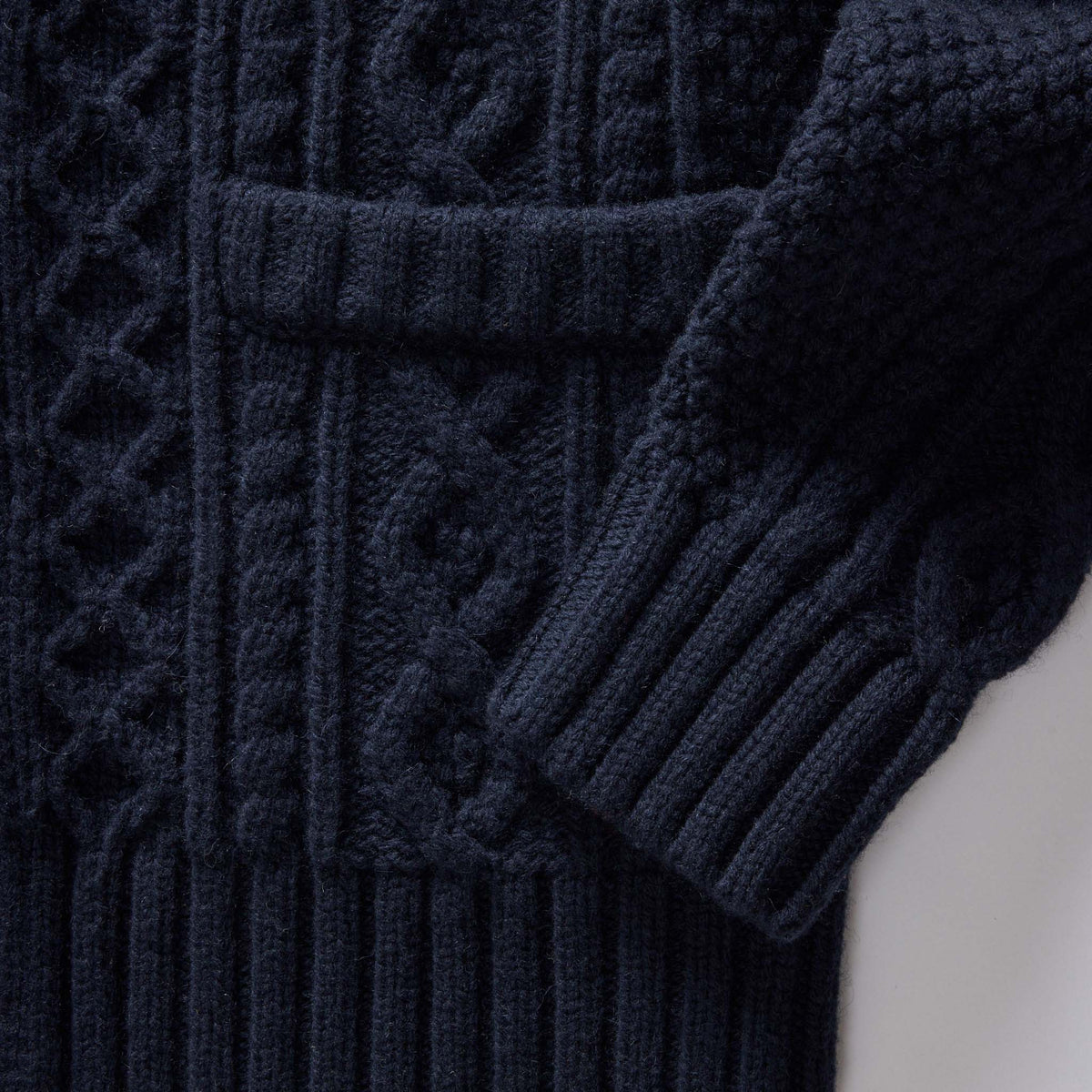 Men's The Cascade Shawl Cardigan in Heather Marine — Sweater
