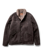 Men's The Coleman Jacket in Dark Chocolate Shearling Suede