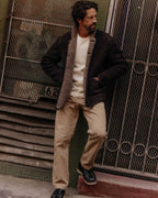 Men's The Coleman Jacket in Dark Chocolate Shearling Suede