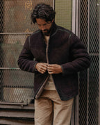 Men's The Coleman Jacket in Dark Chocolate Shearling Suede