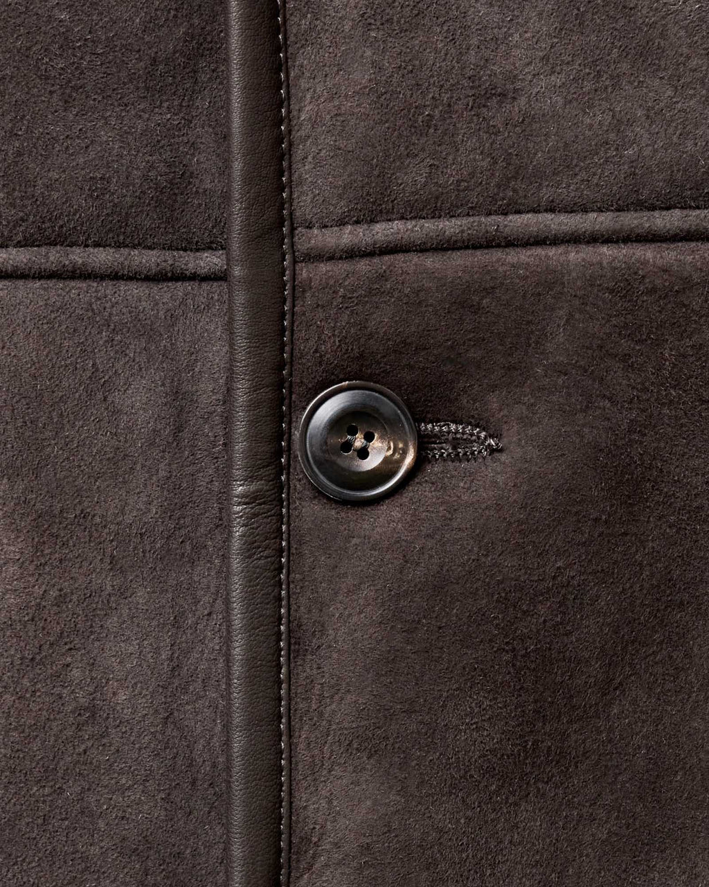 Men's The Coleman Jacket in Dark Chocolate Shearling Suede