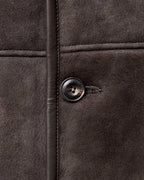 Men's The Coleman Jacket in Dark Chocolate Shearling Suede