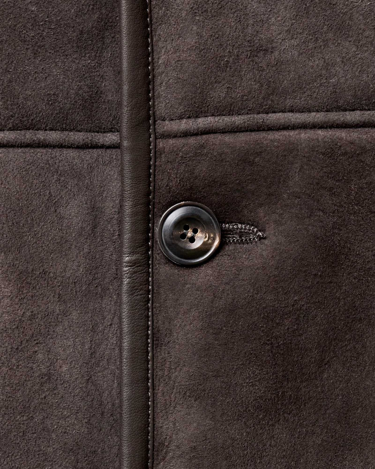 Men's The Coleman Jacket in Dark Chocolate Shearling Suede