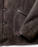Men's The Coleman Jacket in Dark Chocolate Shearling Suede
