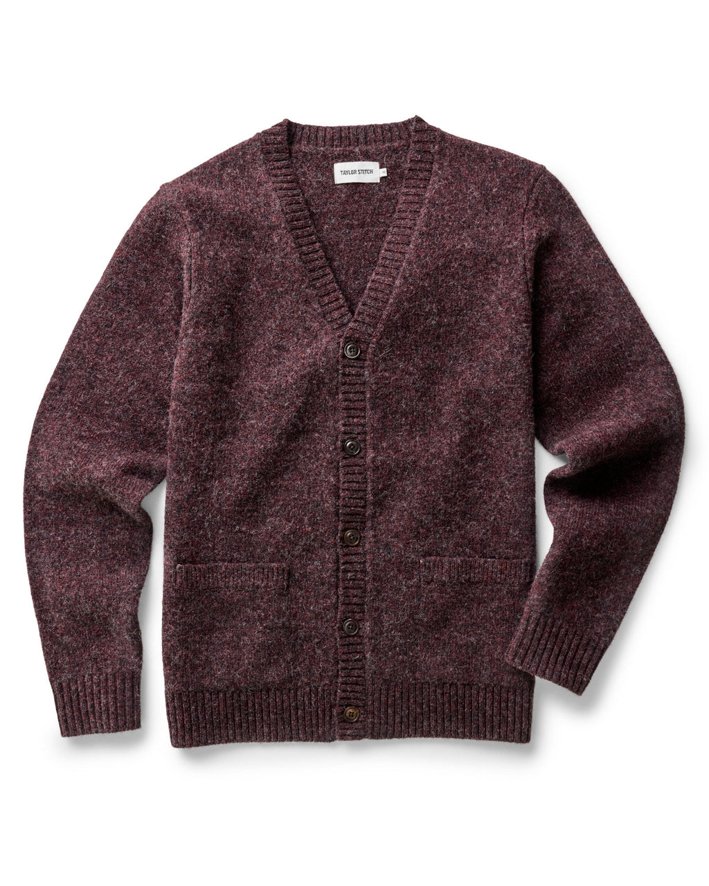Men's The Eastmoor Cardigan in Heather Port Wool — Sweater