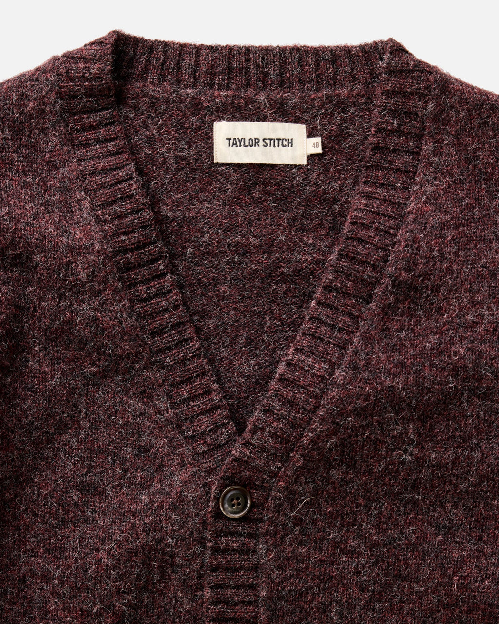 Men's The Eastmoor Cardigan in Heather Port Wool — Sweater