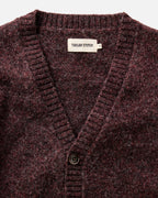 Men's The Eastmoor Cardigan in Heather Port Wool — Sweater