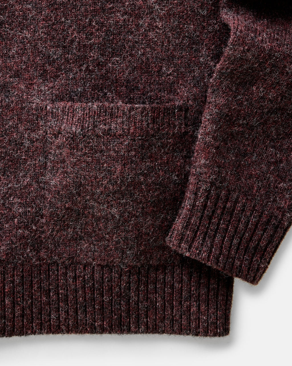Men's The Eastmoor Cardigan in Heather Port Wool — Sweater