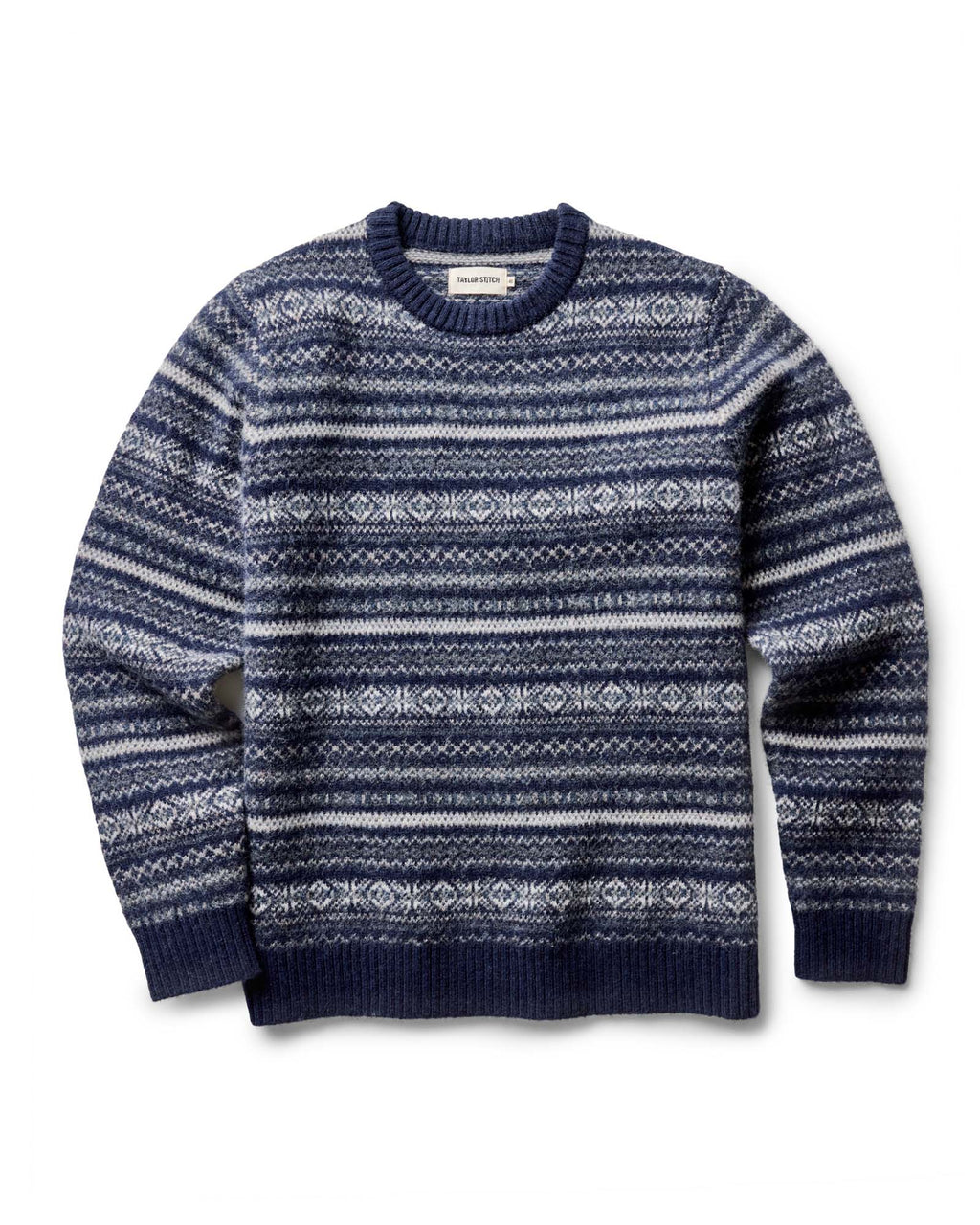 Men's The Eastmoor Sweater in Navy Fair Isle Wool