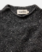 Men's The Seafarer Sweater in Charcoal Donegal